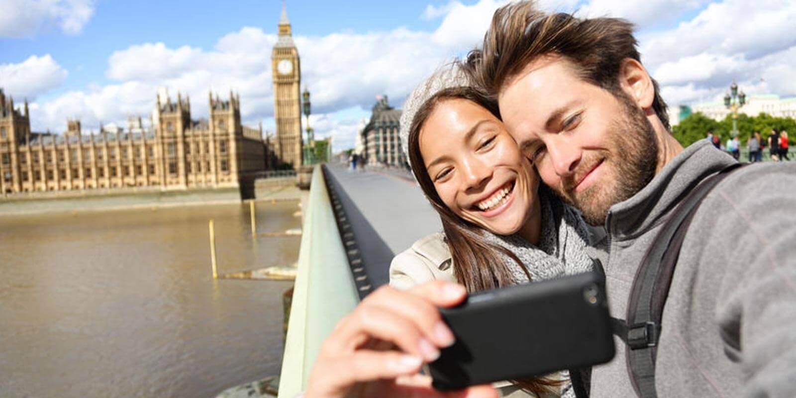 ragazzo ragazza selfie londra big ben